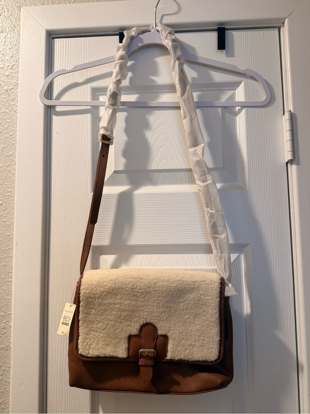 Talbots handbag winter fleece NWT